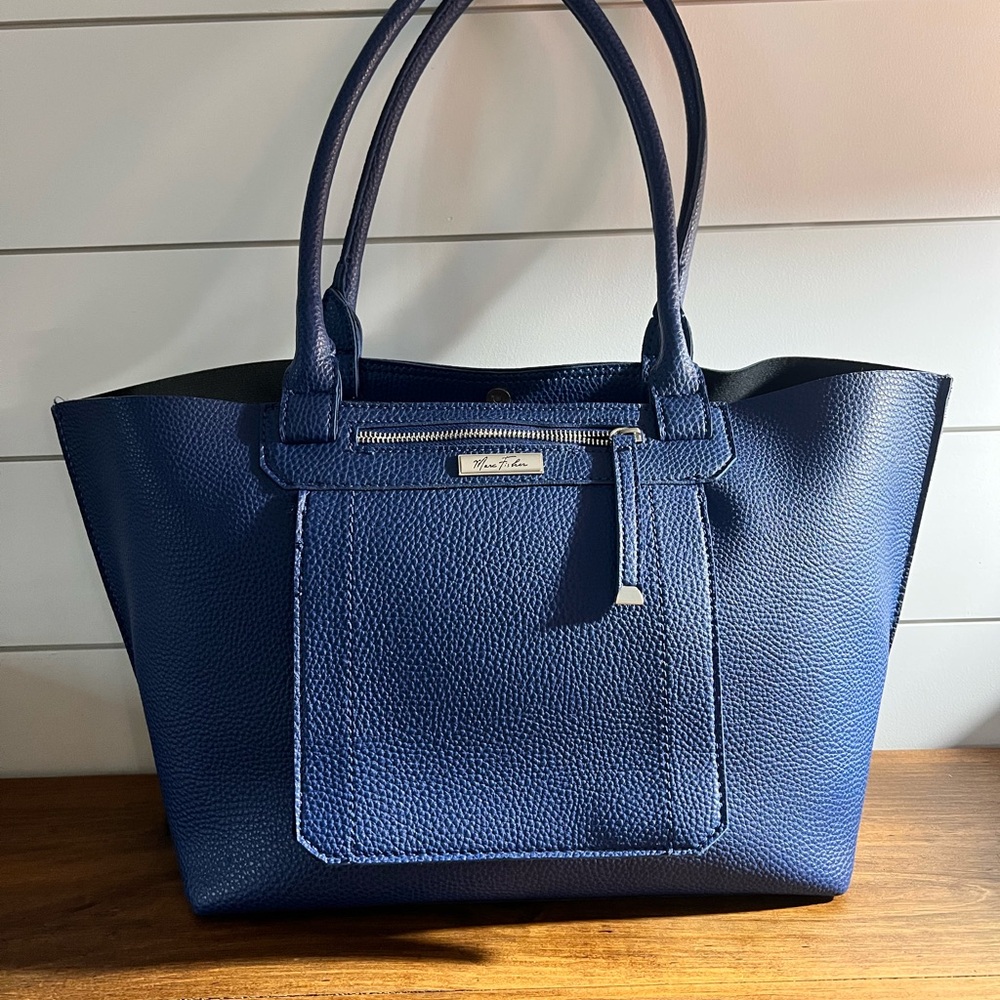 Marc Fisher Navy Blue Tote Bag